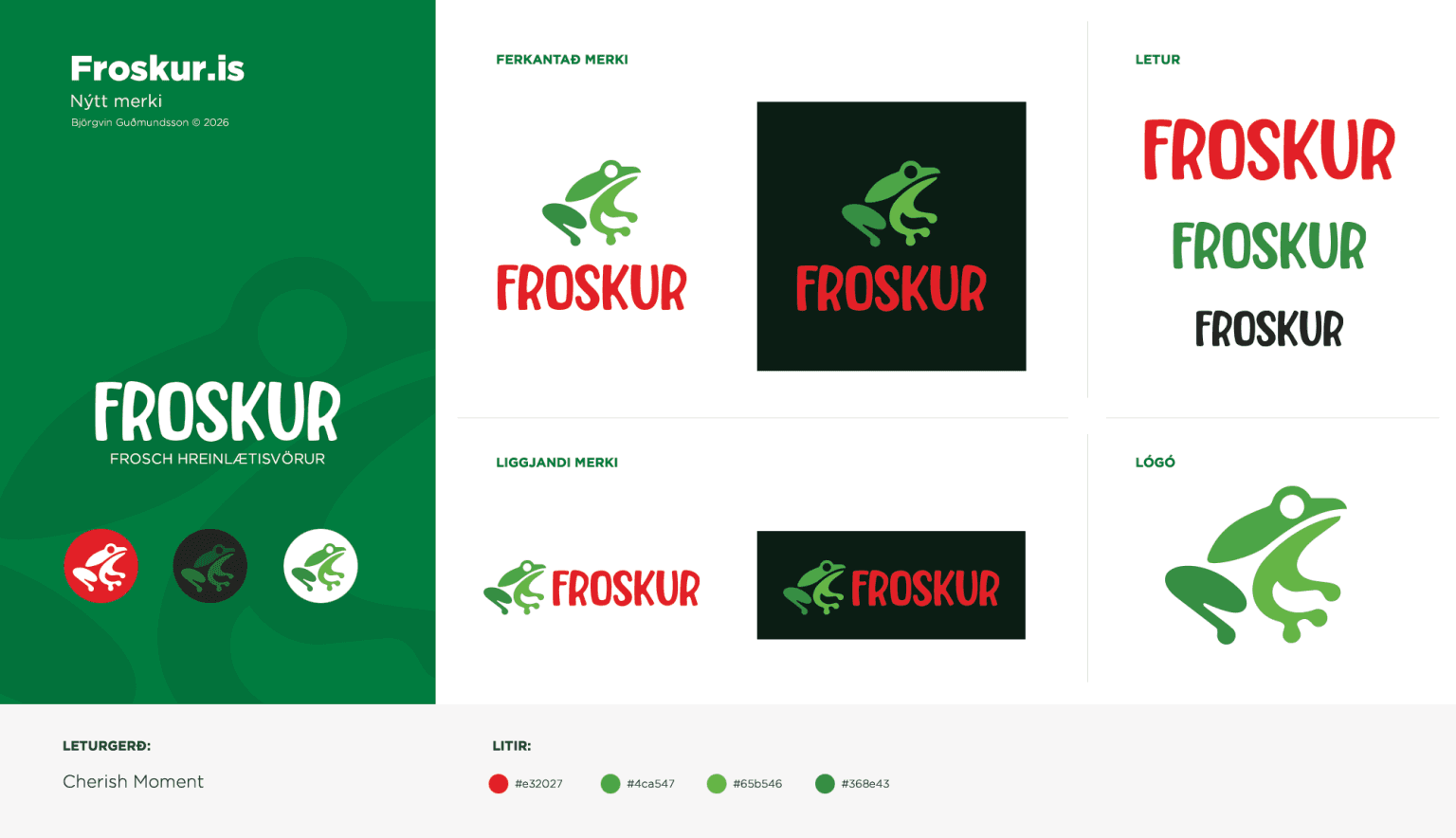 Lógó fyrir Froskur
